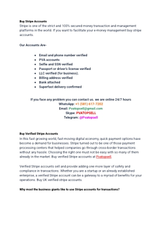 Top 24 Websites to Buy, Verified Stripe Accounts