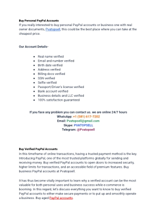 3 Best Sites To Buy Verified PayPal Accounts in 2024