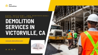 Demolition Service Victorville CA