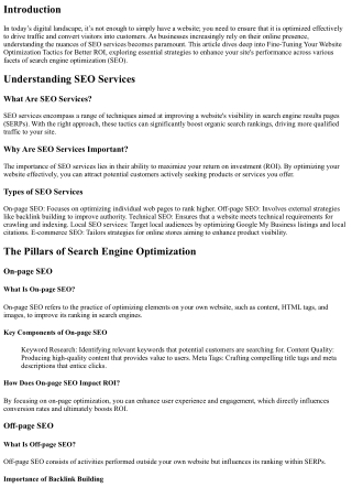 Fine-Tuning Your Website Optimization Tactics for Better ROI