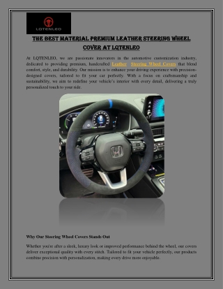 The Best Material Premium Leather Steering Wheel Cover at Lqtenleo (1)