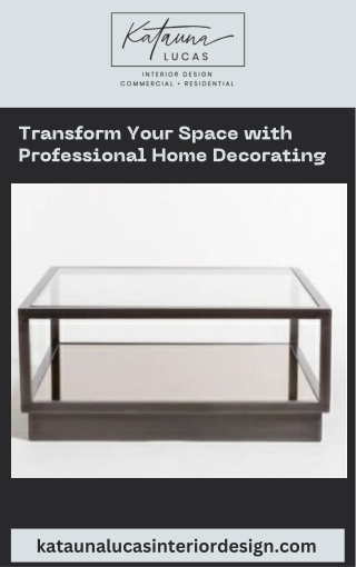 Transform Your Space with Professional Home Decorating