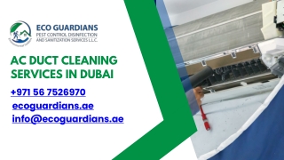 AC Duct Cleaning Services in Dubai