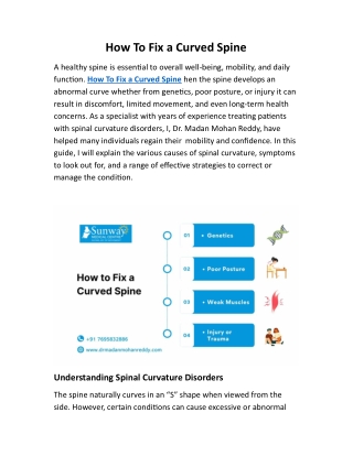 How To Fix a Curved Spine