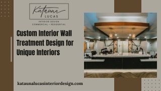 Custom Interior Wall Treatment Design for Unique Interiors