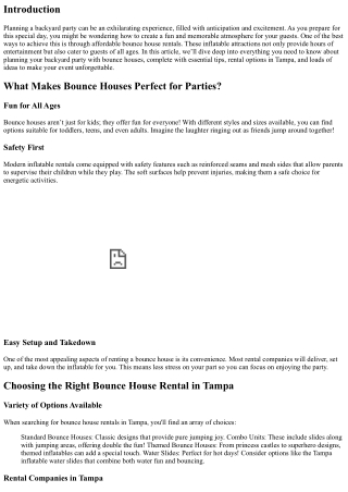 Planning a Backyard Party? Check Out Our Affordable Bounce House Rentals!