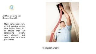 Air Duct Cleaning New Smyrna Beach FL