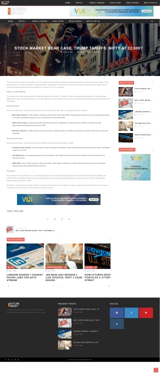 Stock market bear case, Trump tariffs Nifty at 22,000