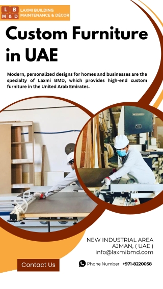 Custom Furniture in UAE