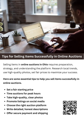 Tips for Selling Items Successfully in Online Auctions