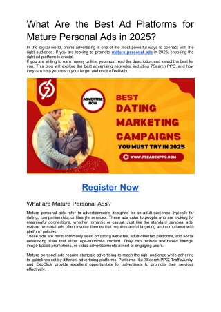 What Are the Best Ad Platforms for Mature Personal Ads in 2025?