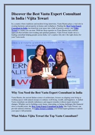 Best Vastu Expert Consultant in India