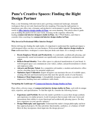 Finding the Right Design Partner in pune