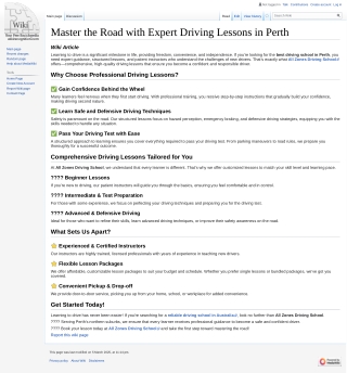 Master the Road with Expert Driving Lessons in Perth