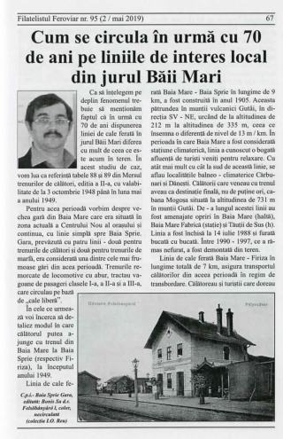 Cum se circula în urmă cu 70 de ani pe liniile de interes local din jurul Băii Mari