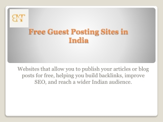 Top Free Guest Posting Sites for Entrepreneurs and Bloggers in India
