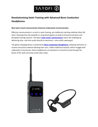Rayofi- kopfhörer Zum Schwimmen
