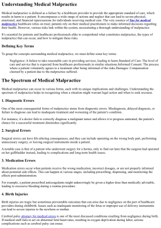 Malpractice Unmasked: Shedding Light on Healthcare Risks
