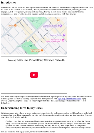 Birth Injury Compensation: What You Need to Know
