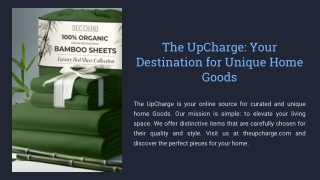 Sustainable Homegoods Online Store | The Upcharge