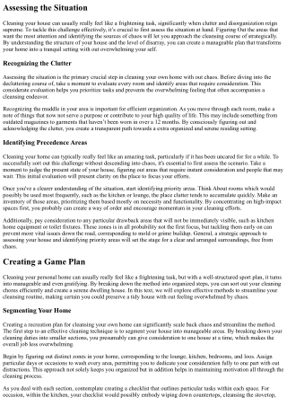 How To Clean Your House Without Chaos