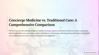 Concierge Medicine vs Traditional Care A Comprehensive Comparison