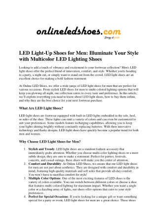 Led light shoes price