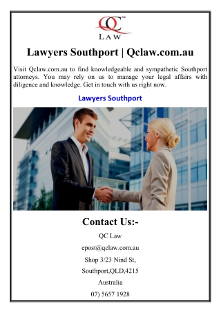 Lawyers Southport | Qclaw.com.au