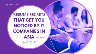 How to Write an IT Resume That Gets Interviews in Asia