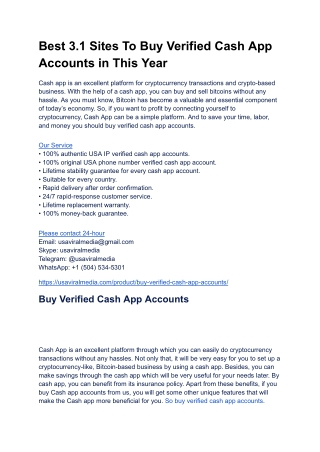 Top 20 Site To Buy, Verified Cash App Accounts In 2025