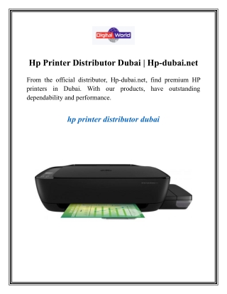 Hp Printer Distributor Dubai  Hp dubai.net