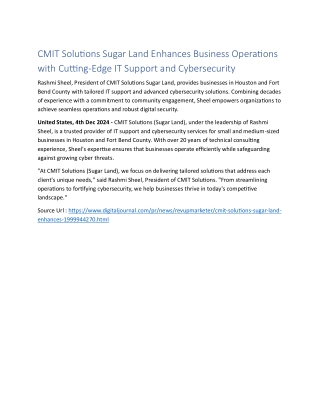 CMIT Solutions Sugarland