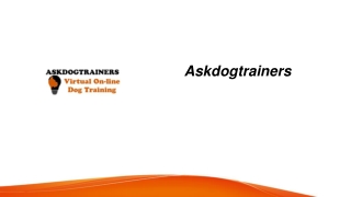 Virtual Dog Training For Manners  Askdogtrainers.com