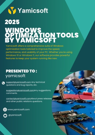 Windows Optimization Tools By Yamicsoft