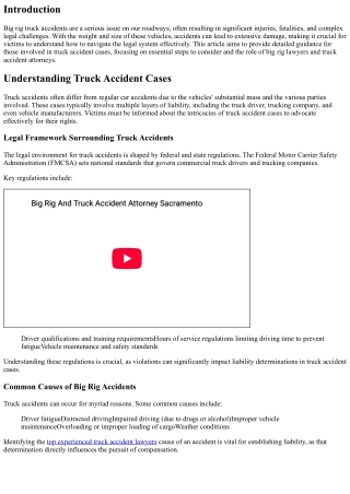 Navigating the Legal System After a Big Rig Truck Accident