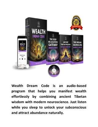 Wealth Dream Code Review Program Audio Digital
