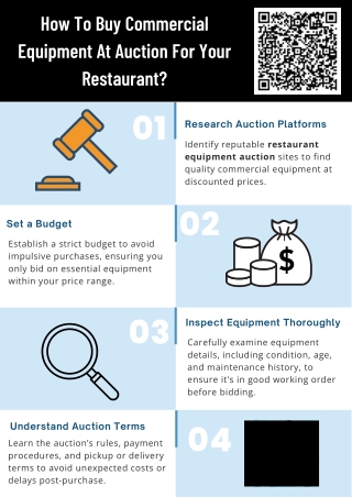 How To Buy Commercial Equipment At Auction For Your Restaurant?