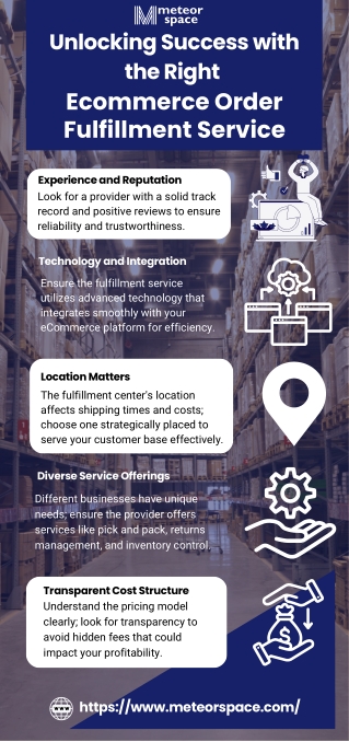 Unlocking Success with the Right Ecommerce Order Fulfillment Service !