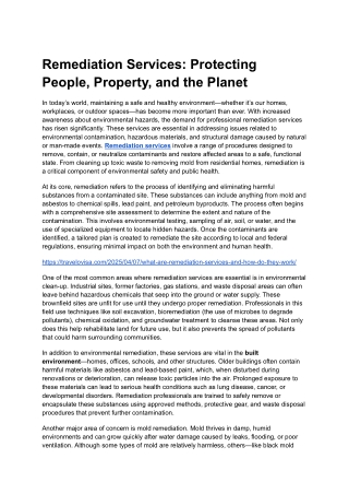 Remediation Services