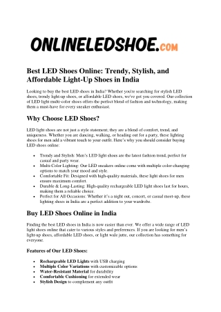 Buy light shoes online