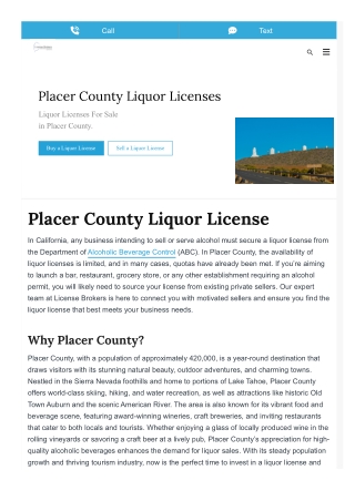 Everything You Need to Know About a Placer Liquor License