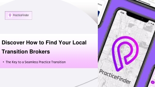 Discover How to Find Your Local Transition Brokers