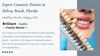 Expert Cosmetic Dentist in Delray Beach, Florida