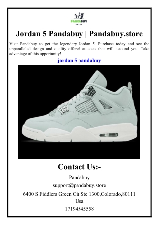 Jordan 5 Pandabuy | Pandabuy.store