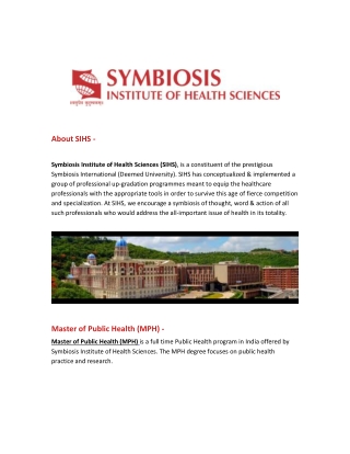 Master of Public Health