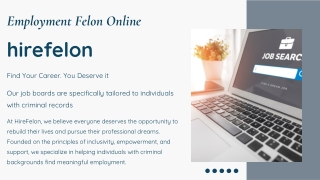 Employment Felon Online