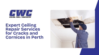 Expert Ceiling Repair Services for Cracks and Cornices in Perth