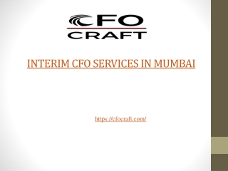 Interim CFO services in Mumbai