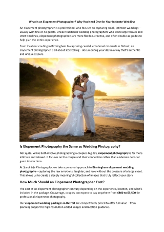 Why You Need One for Your Intimate Wedding