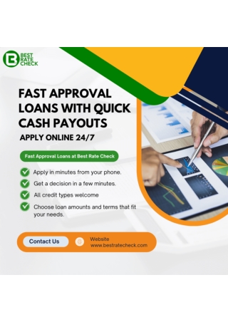 Fast Approval Loans with Quick Cash Payouts